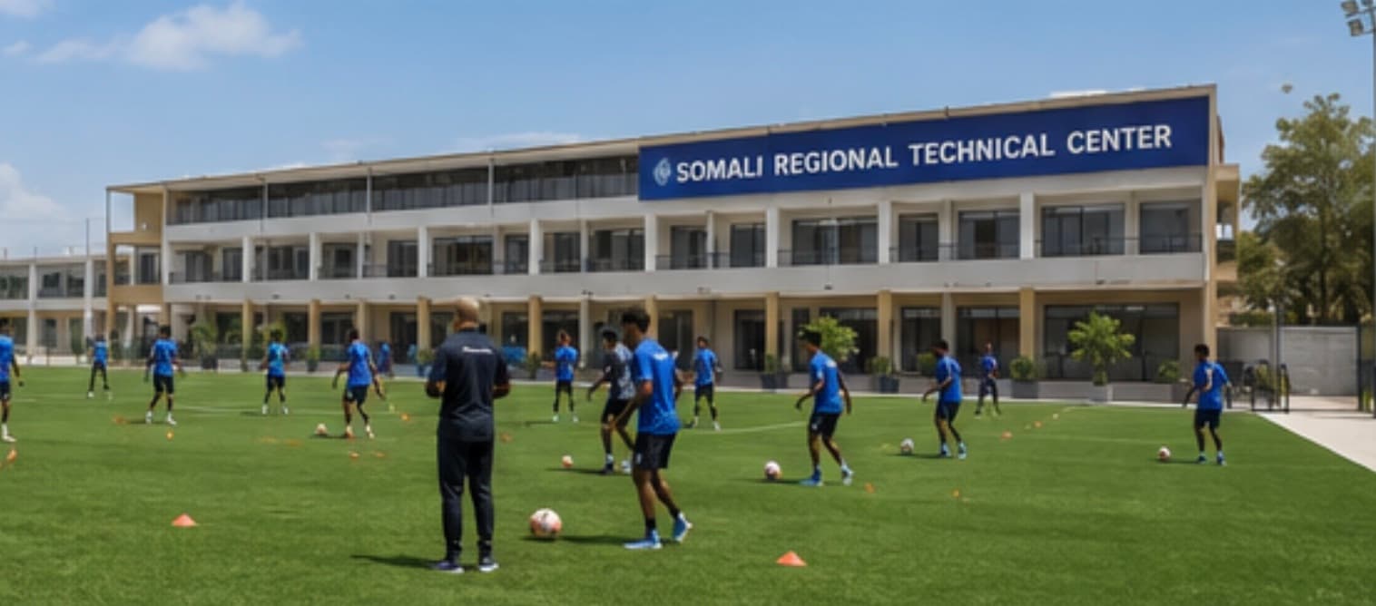 Football training at a proposed technical centre